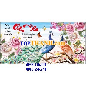 Tranh gắn đá cha mẹ